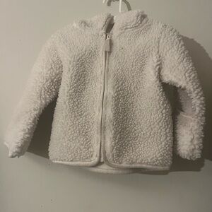 Wonder Nation White Fleece Kids Jacket